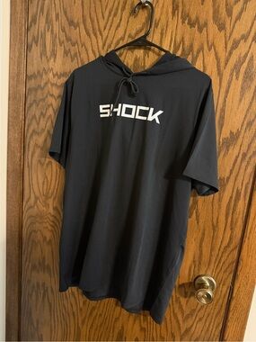 G-Shock Black Short-Sleeve Hooded Tee with White Logo